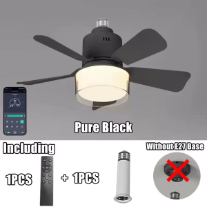 Ceiling Fan With Lamp Modern and Simple Silent Ceiling Fan 4 Speed APP Remote Control Fan Lights for Bedroom Kitchen Living Room