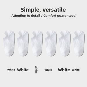 JIAZINI | White Mens Socks Anti-Odor Towel Bottom Socks