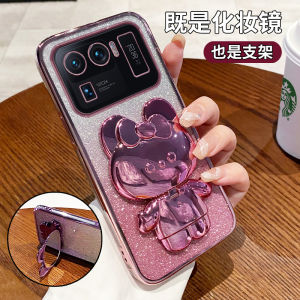 Xiaomi 11 Ultra Phone Case Full Cover Shockproof Silicone Protective Ultra Soft Shell with Stand for Men And Women