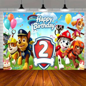 Paw Patrol | 1-10 Year Old Paw Patrol Birthday Party Decoration Backdrop Puppy Adventure World Baby Shower Background Room Banner Props Gifts