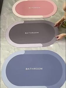 Cartoon Kitchen Floor Mat Cute Anti-slip Super Absorbent Kitchen Rug Easy Clean Dancing Spoon Fork Pot Doormat for Home Decor