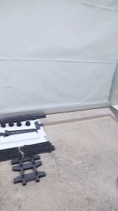 Rak Jemuran Pakaian Stainless Dengan Gantungan Celana Topi Baju / Stand Hanger Dengan Roda Jemuran Pengering Jordan Shenar