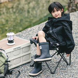 Japanese Style Customized Version Childrens Rain Boots Boys Girl Youth Baby Rain Boots Primary School Students Lightweight Waterproof Non-Slip Water Shoes