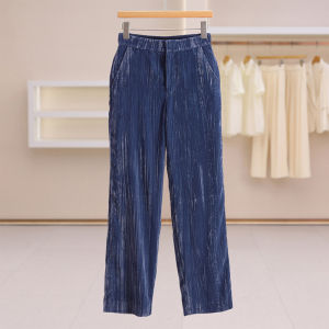 Elegant High Waist Straight Leg Pants Slimming Casual Spring Fashion Womens Premium Quality Polyester Fiber Commute Style