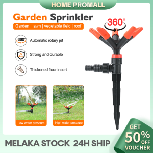 Automatic Rotating Water Sprinkler For Gardens 5 Nozzle Gardening Sprinkler Plant Flower Irrigation Yard Sprinkler Automatic 360 Degree Rotary Garden Watering Gardening Tools
