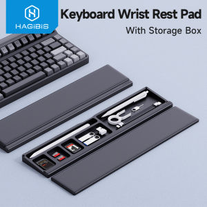 Hagibis Keyboard Wrist Rest Pad Ergonomic Soft Memory Foam Comfort Wrist Support Desktop Storage Box Easy Typing  Pain Relief for Office Home Computer Laptop Mac Gaming Mouse Keyboard Pad Mouse Pad Mousepad