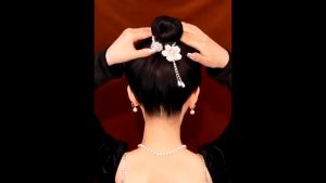 Ngọc Trai Hoa bướm tua búi tóc khóa kẹp tóc trở lại não muỗng đầu bi Pan kẹp tóc Bud Clip tóc đuôi ngựa cao Khóa Nụ Kẹp tóc càng cua sang trọng