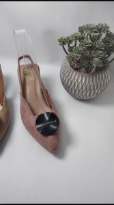 Maleeka shoes sandal hells wanita 5cm saten premium terbaru