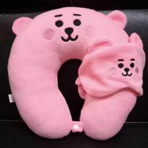 bantal leher traveling free penutup mata empuk lembut halus