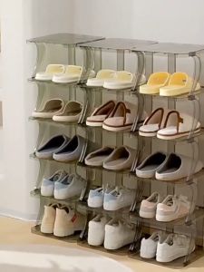 Shoe Racks Plastic Shoes Organizer Storage Stand Simple Storage Rack For Dormitory Bedroom Shoe Storage Boxes
