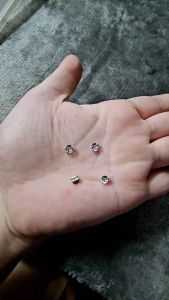 Pakaw silver (pares na po siya 2pcs) for earrings stud 92.5 Italy silver jewelry (TUNAY NA SILVER)