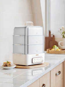 URINGO(Uringo 七彩叮当) | Multifunctional Family Electric Steamer 3 Layers With Soup Pot