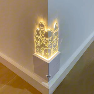 ไฟตัวเล็กค่ายปราสาท ไฟตั้งมุมผนัง ติดข้างบันได ติดทางเดิน ไฟตั้งมุมรู้สึกถึงการเคลื่อนไหว ไฟตั้งมุมที่เปิดเมื่อคนมาและปิดเมื่อคนไป