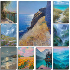 Jigsaw Puzzle for Adults 1000Pieces River Falls Ocean Scenery Paper Puzzle Home Wall Decoration Gift Idea
