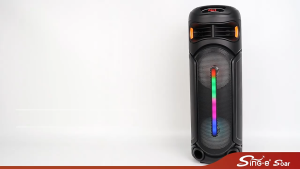 ZQS8267 Baharu 8" Pembesar Suara Bluetooth Mudah Alih dengan Cahaya RGB Mikrofon Wayarles dan Alat Kawalan Jauh