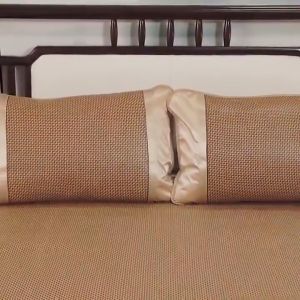 Summer Cool Rattan Mat Tikar Rotan Tikar buluh Cooling Mat Three Piece Ice Silk Mat/ Double Folding Non Bamboo Mat