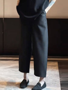 Black Satin Drapey Skinny Jeans Womens Summer 2025 New High Waist Slimming Versatile Fashionable Carrot-shaped Pants