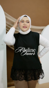 Siselyo Adeline Inner Blouse Sleeveless Atasan Tanpa Lengan Brukat Bigsize