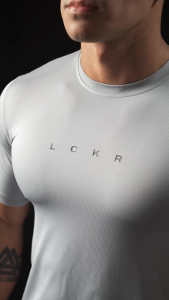 Lockerwear Kaos Sport Pria Lengan Pendek Running Lari Jogging Training Fitness Baju Gym Olahraga Short Sleeve Quick Dry Fit