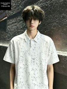 YOULIN | Zhan Dyeing Mesh Stitch Polo Shirt