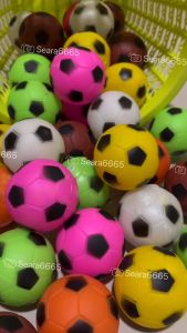 ลูกบอลยาง บีบ มีเสียง คละสี ขนาด 66 mm. บอลหัดจับ ยางนิ่ม บอลบีบมีเสียงปี๊บๆ ของเล่น บอลคลายเครียด