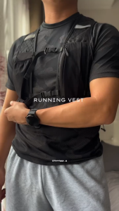 Reflective Waterproof Hydration Vest Multi Pocket Running Hiking Backpack Water Bottle Holder