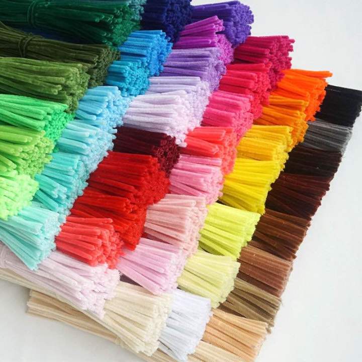 Set 100 dây kẽm nhung lông LOẠI 2 làm hoa handmade, đồ thủ công sáng tạo ngọc thịnh