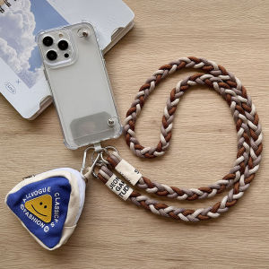 Woven Chinese Style Crossbody Side Back Back-Type Strap Long Halterneck Hanging Shoulder Hang Rope Broadband Fixed Patch Card Phone Case Cross-Body Lanyard Durable Coin Purse Anti-Lost Thick-Strap Outdoor