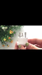 [Ready Stock]  Adapter EU plug 2 Pin Plug Converter Socket