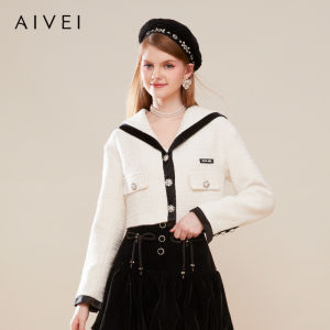AIVEI | Autumn Winter Youthful Elegant Tweed Outerwear