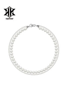 Double Layer Wrapped Pearl Necklace Elegant Sweater Commute Simple Clavicle Chain Fashion Jewelry Pearl Mother-of-Pearl Design