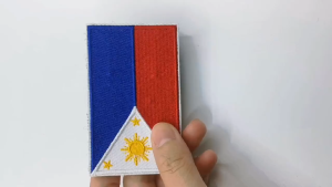 Philippine Flag Velcro Patch Embroidery badge patches computer embroidery fashion
