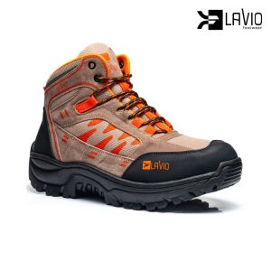 Sepatu Gunung Pria Outdoor Tanpa Besi Lavio Leon Orange