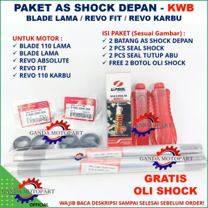 Paket As Shock Honda Blade 110 Blade Lama Revo Absolute Revo Fit Revo New Revo Lama. Kode KWB