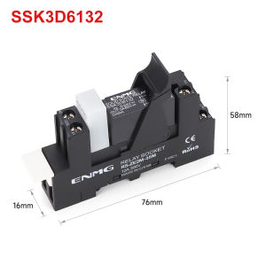 ENMG | ENMG Small DIN-Rail Solid State Relay 24V 3A 4A 10A DC SSK10D6132 SSR DC to AC 220Vdc with base DC control 5V 24V AC 220V lights