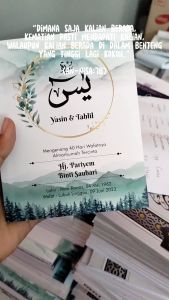50 PCS BUKU YASIN DAN TAHLIL CUSTOM FOTO ALMARHUM LENGKAP DOA TERJEMAHAN 128 HALAMAN EDISI HITAM TERBARU