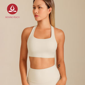Moving Peach Sports Bra For Women U-Neck And T-Back Design Yoga Bra With Removable Bra Cups Yoga Dance Pilates Daily wear DBI