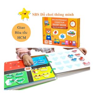 [Voucher 10k]Học liệu bóc dán montessori 17 chủ đề giáo dục sớm thông minh cho bé bảng bận rộn quiet book cho bé