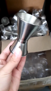 Ly Đong Inox 2 Đầu Bo Tròn 30cc-60cc