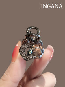 กิ๊บติดผมรูปเจ้าหญิงขนาดเล็กประดับคริสตัล ทรงหน้าม้า กิ๊บติดผมสไตล์เกาหลี วัสดุอื่นๆ ประดับคริสตัล ทรงใหม่ 2024