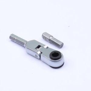 1/4 Ratchet Wrench 6.35mm Screwdriver Hex Torque Wrenches Tool Wrench Stainless steel Adjustable Quick Socket Wrench Manual Tool