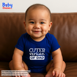 Baby Onesies PH Cuter Version of Dad | Daddys Mini Me | 0-12 Newborn Infant Bodysuit | Fathers Day Gift For Dad