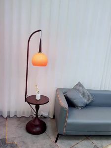 Floor Lamp Standing Led Stand Light Stand Lamp Light Standing American Sofa Edge Atmosphere Solid Wood