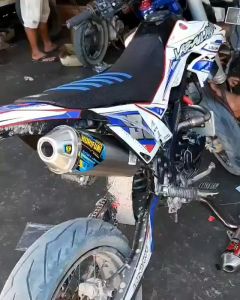 Knalpot Norifumi Rocket 4 Stainless Klx Crf Wr155 D-tracker Suara Ngebass Padet Empuk