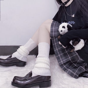 Fluorescent Knitted Mid-Calf Socks Womens Candy Color Warmth Leggings JK Socks Autumn Winter Korean Style Stockings