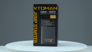 VTOMAN X2 Jump Starter with 160PSI Air Compressor 3500A Car Jump Starter 10000mAh car Power Bank battery charger take Tire Inflator 4 In 1 jumper bateri kereta build in LED Flashlight