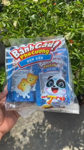 Combo 12 Gói 300g Bánh Gấu Kem Sữa FUCUCO - Vị Sữa Béo Thơm Nhân Sữa Tràn Đầy - Bách Hóa Lộc Phát