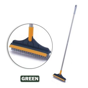 2IN1 Adjustable Toilet Floor Brush Corner Water Wiper Bathroom Brush Cleaning Brush with Scrape Tough Grime 2IN1 Berus Lantai Tandas Boleh Laras Sudut Pengelap Air Berus Bilik Mandi 2IN1 可调式马桶地板刷角水刮水器浴室刷