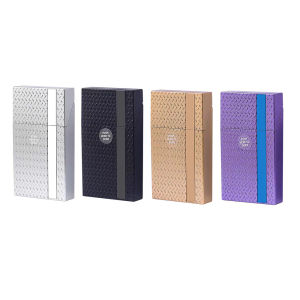 กล่องเก็บบุหรี่แบบกด - ความจุ 20 มวน กล่องพลาสติกลายดาว ป้องกันการบดบด พกพาสะดวก ดีไซน์ทันสมัย