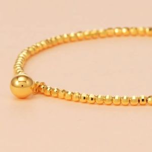 Chow Sang Sang 周生生 999 24K Pure Gold Price-by-Weight 2.99g Gold Bead Bracelet 93855B